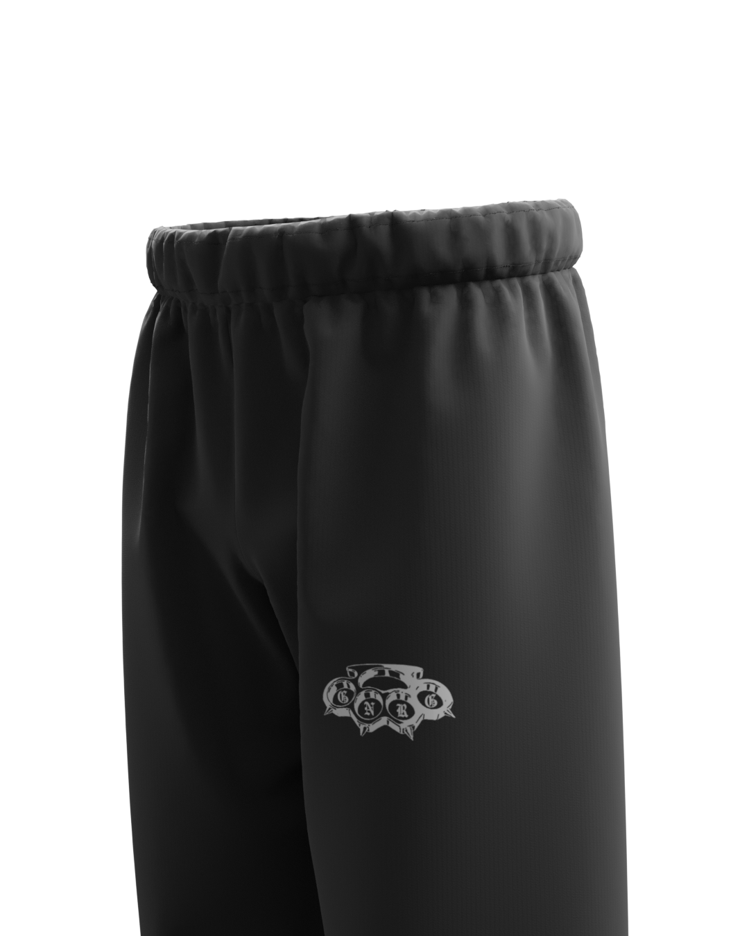 Basic Black Genrage Baggy Pants