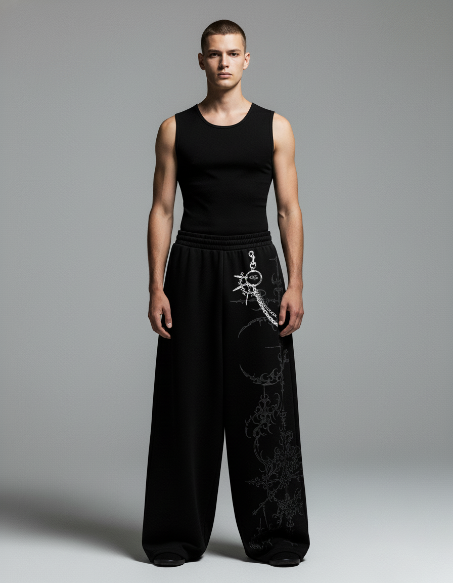 Chainsaw Unisex Straight Fit Baggy Pants