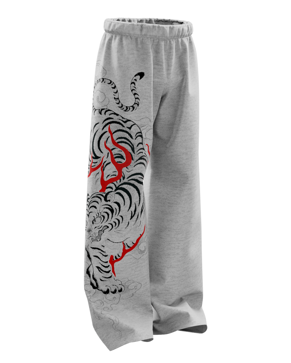 Grawl Grey Unisex Straight Fit Baggy Pants