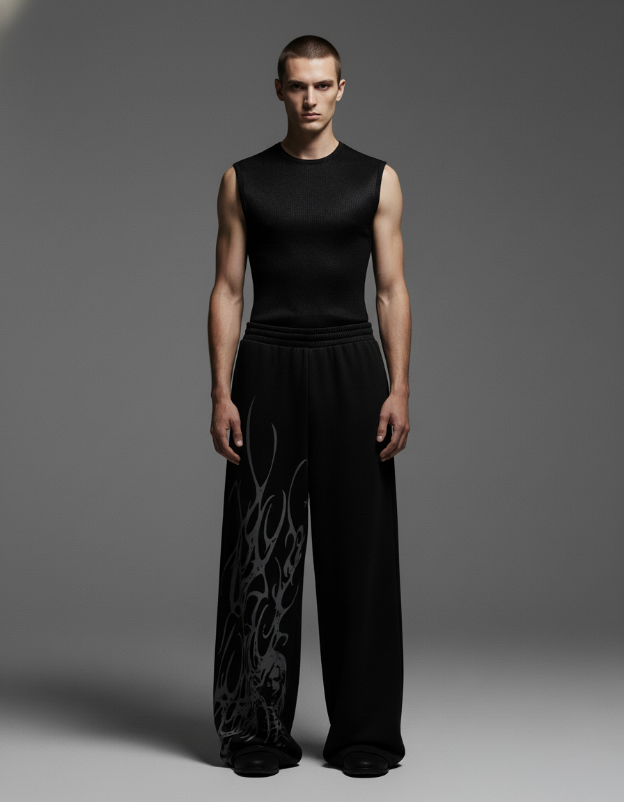 Kazi Unisex Straight Fit Baggy Pants
