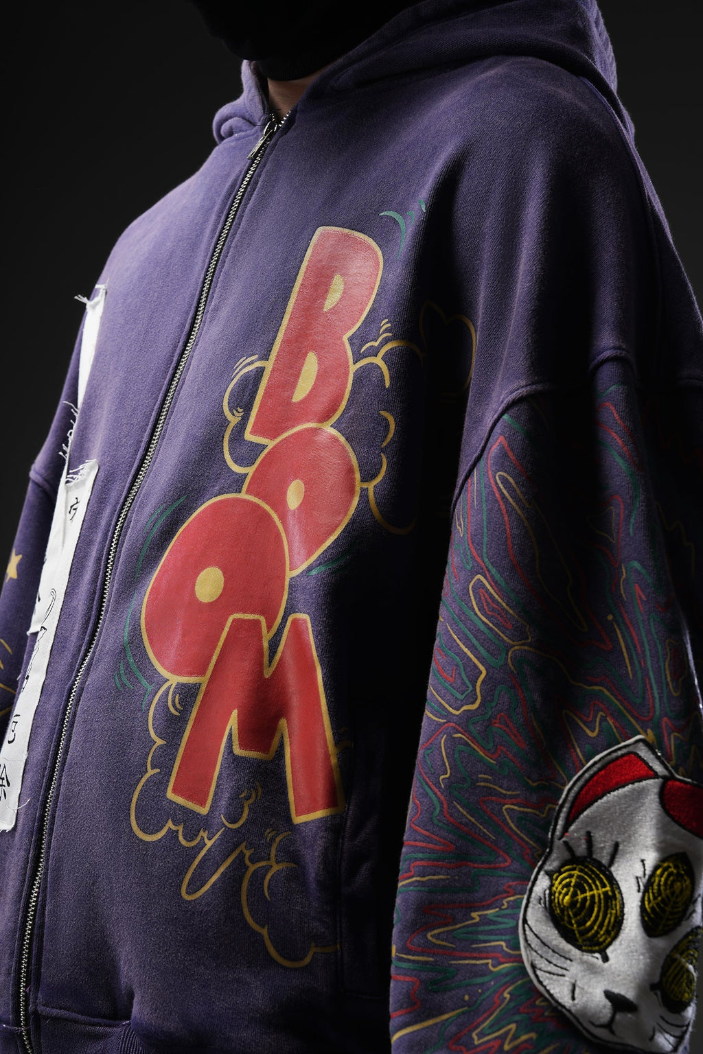 Paranorman - Purple Washed Patch-worked Jacket