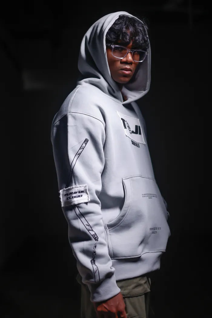 Sorcerer Killler - Anime Oversized Hoodie With Patchwork RE